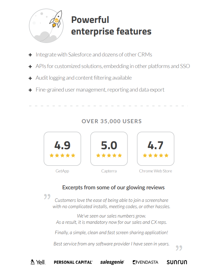 CrankWheel Screen Sharing