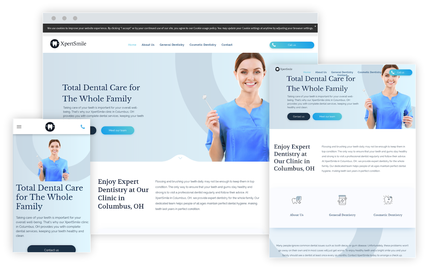 Website on Duda - Monthly service, maintenance and hosting