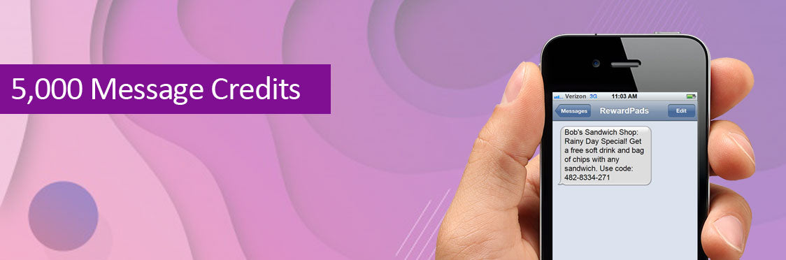 5,000 Message Credits - One Time