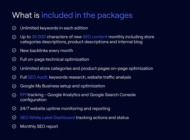 SEO for e-commerce | Unlimited Keywords | ICEA