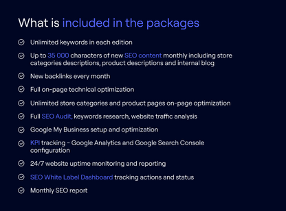 SEO for e-commerce | Unlimited Keywords | ICEA